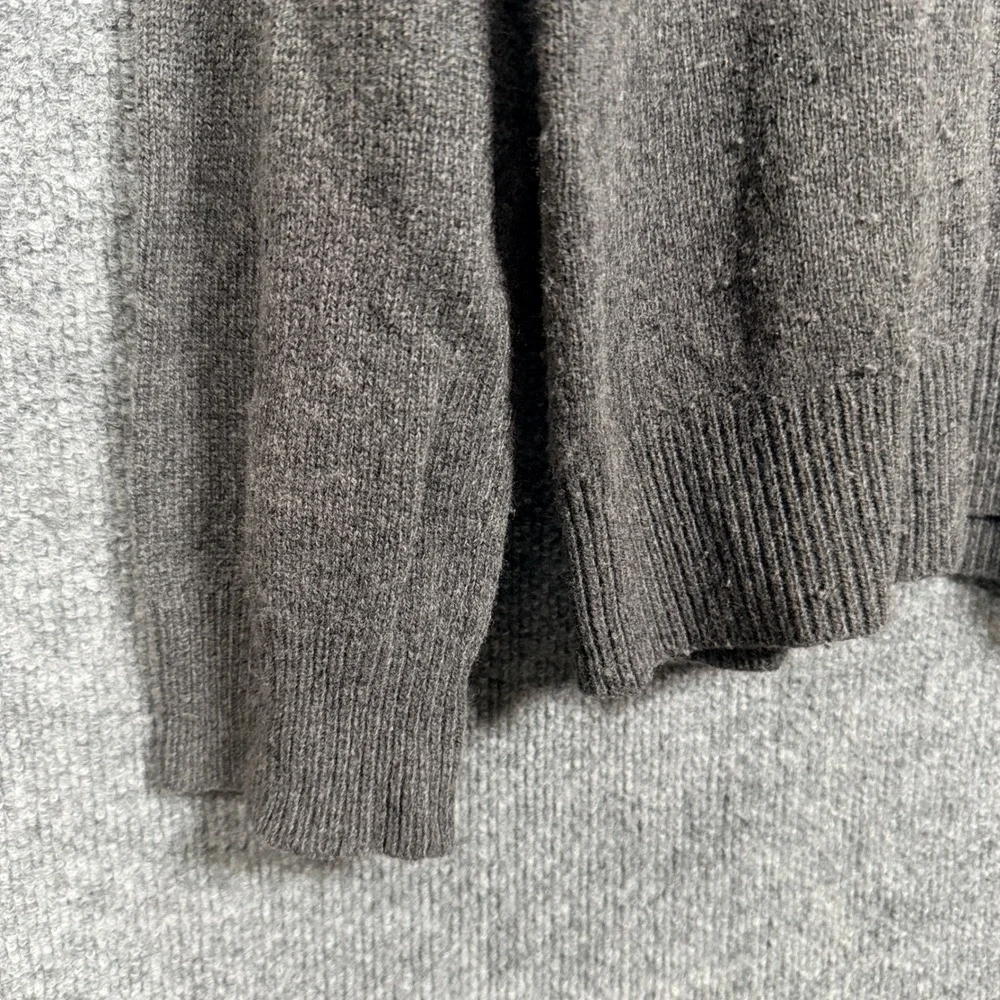 J. Crew Mens Size Large Sweater Gray Slim Fit V Neck Merino Wool Nylon‎ Alpaca